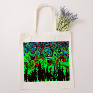 Toxic City Wearable Art Tote Bag