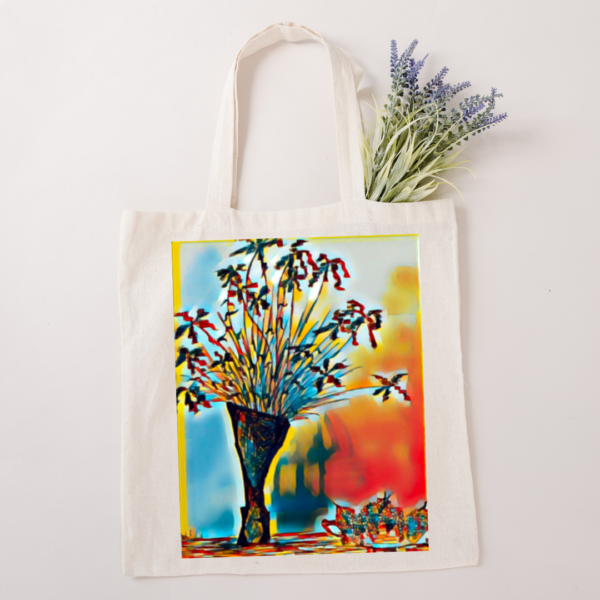 Flowers and Still Life Wearable Artwork Tote Bag