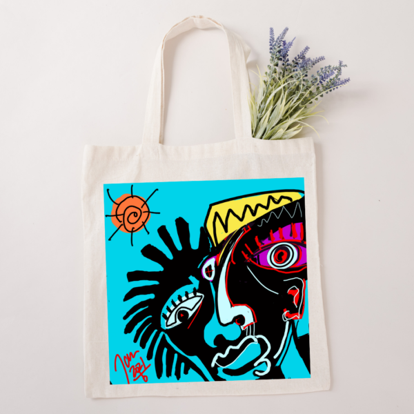 Faces in the Sun Wearable Art Tote Bag