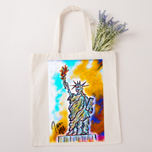 Liberty Abstract Wearable Art Tote Bag