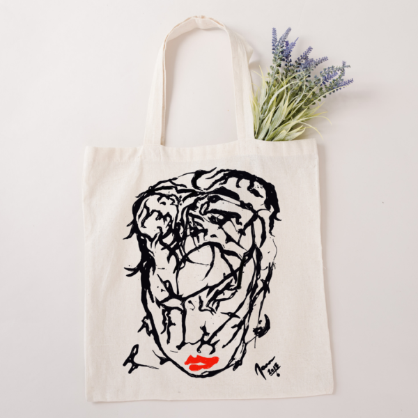 The Rockstar Abstract Wearable Art Tote Bag