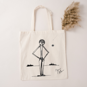 Lost Minimalist Wearable Artwork Tote Bags