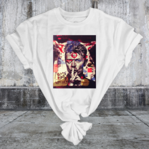 David Bowie Hush Collage Original Art by James Brakefield T-Shirt